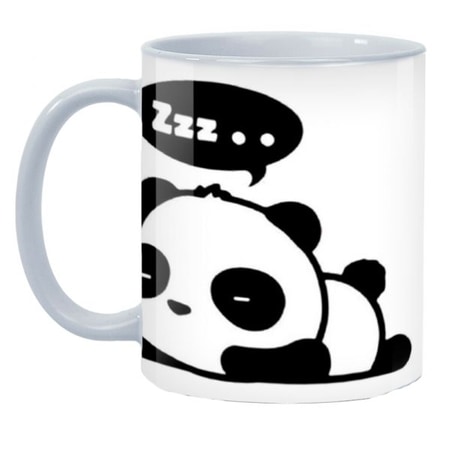 Caneca personalizada panda me da bom dia amanhã | Comprar produto em oferta